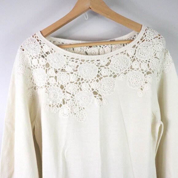 EC Knitted & Knotted 100% Wool Blouse size L - Picture 3 of 8